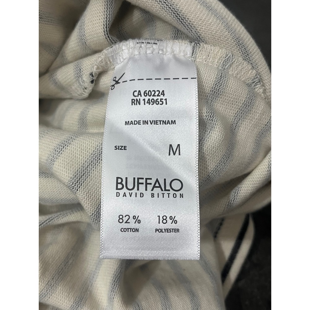 Buffalo David Bitton T-Shirt Dress Medium Stripe NWT Slit Hem Preppy Nautical - Picture 7 of 7